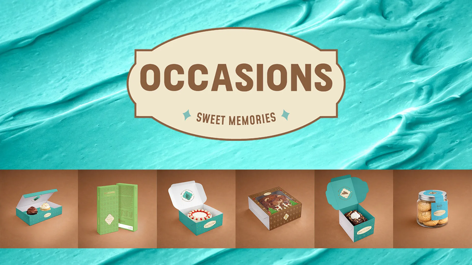 Occasions packaging visualization hero artwork