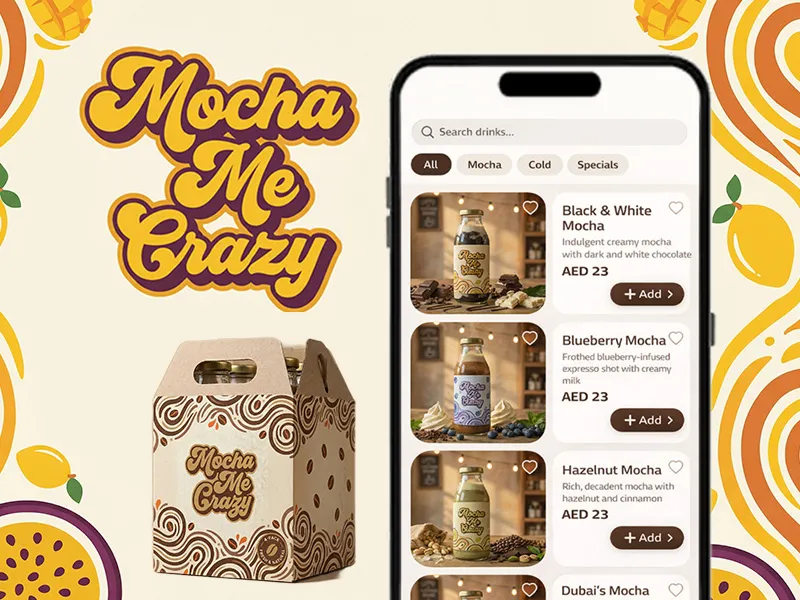 Case study thumbnail for Mocha Me Crazy branding and setup